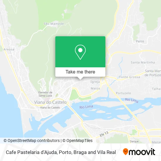 Cafe Pastelaria d'Ajuda mapa