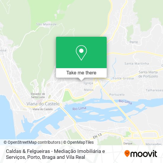 Caldas & Felgueiras - Mediação Imobiliária e Serviços map