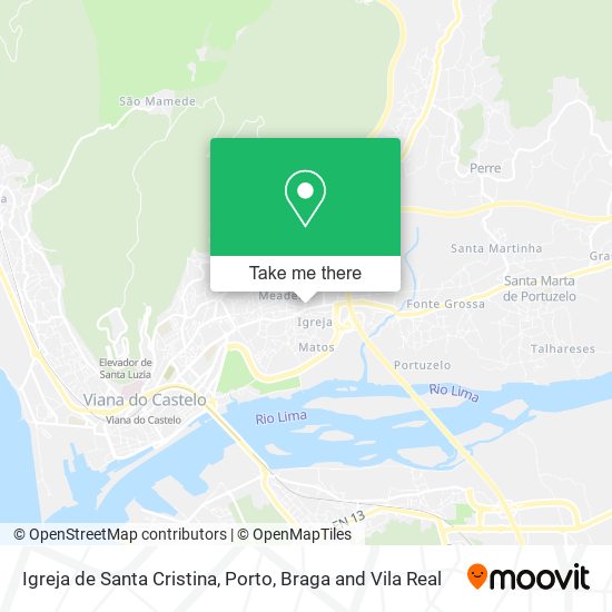 Igreja de Santa Cristina map