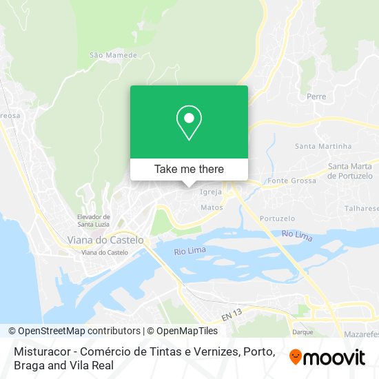 Misturacor - Comércio de Tintas e Vernizes map