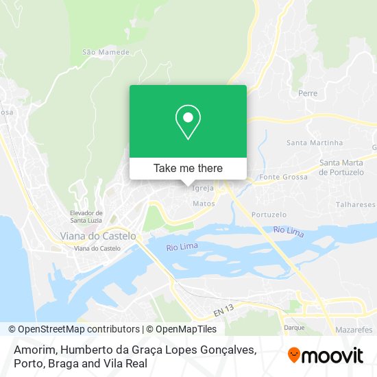 Amorim, Humberto da Graça Lopes Gonçalves mapa