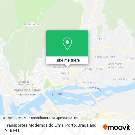 Transportes Modernos do Lima mapa