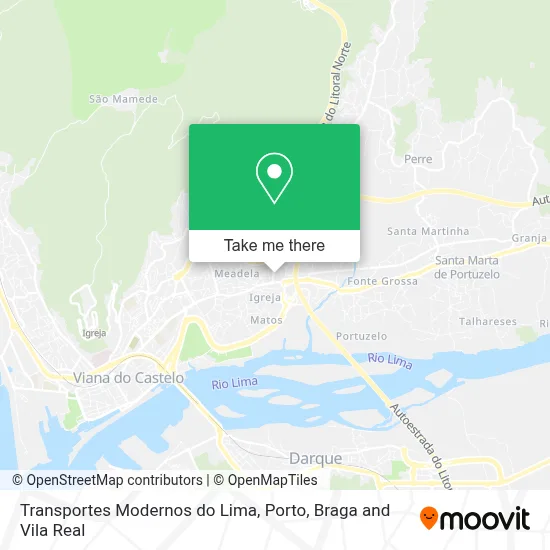 Transportes Modernos do Lima map