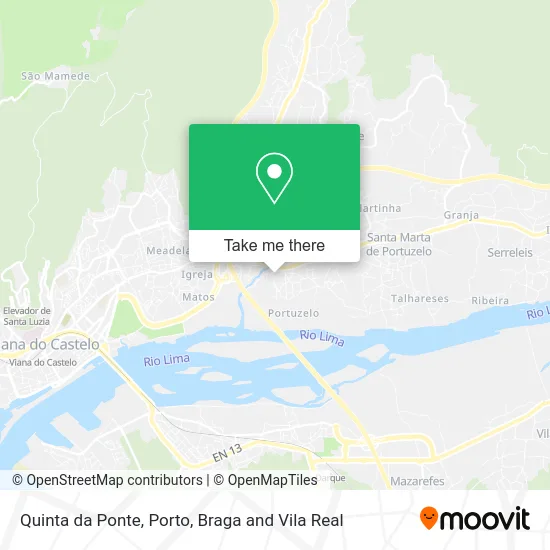 Quinta da Ponte map