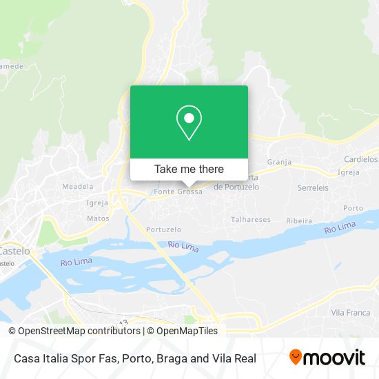 Casa Italia Spor Fas mapa