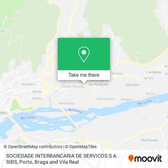 SOCIEDADE INTERBANCARIA DE SERVICOS S A SIBS map