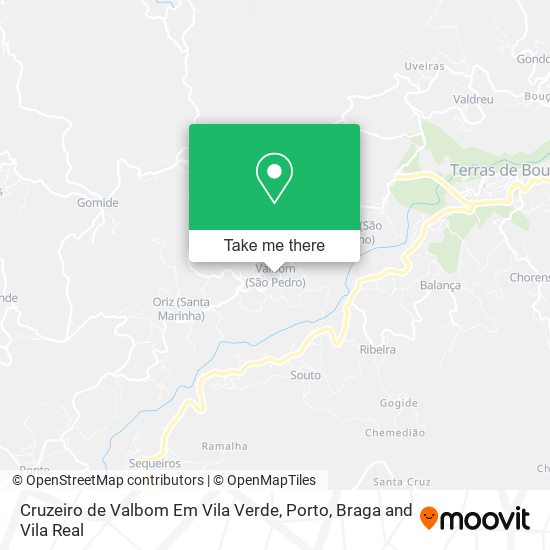 Cruzeiro de Valbom Em Vila Verde map