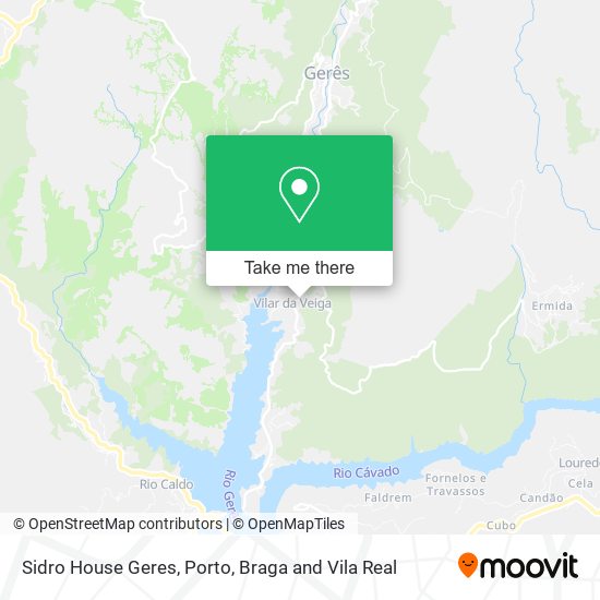 Sidro House Geres mapa