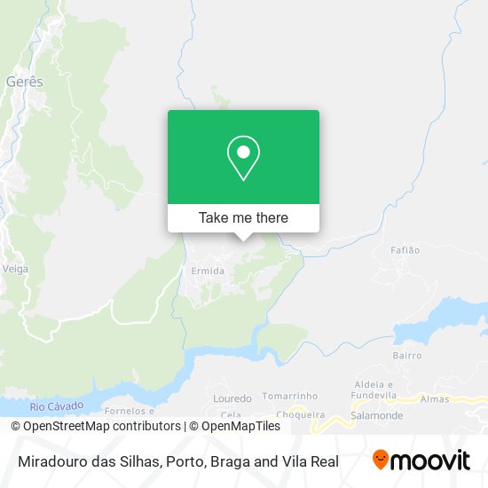 Miradouro das Silhas mapa