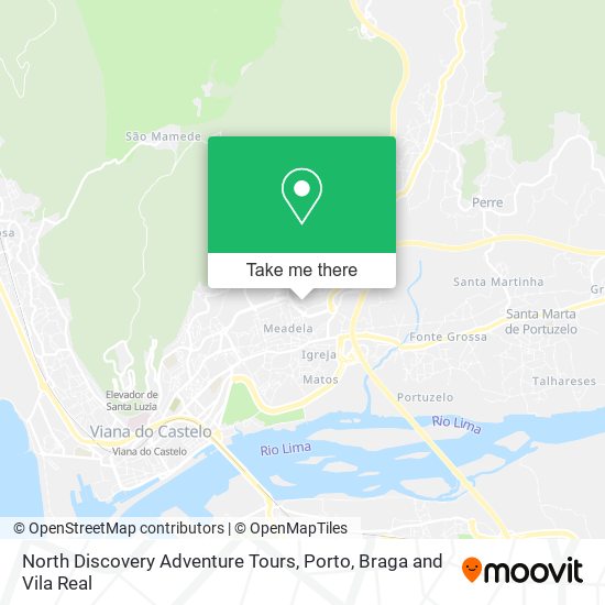 North Discovery Adventure Tours map