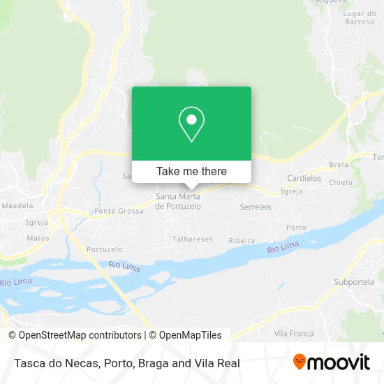 Tasca do Necas map