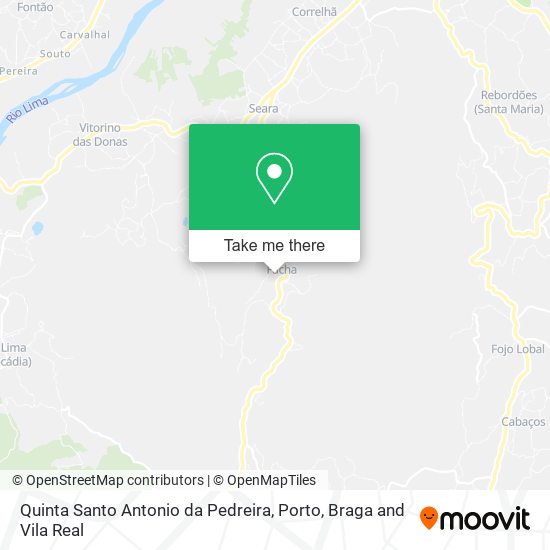 Quinta Santo Antonio da Pedreira mapa