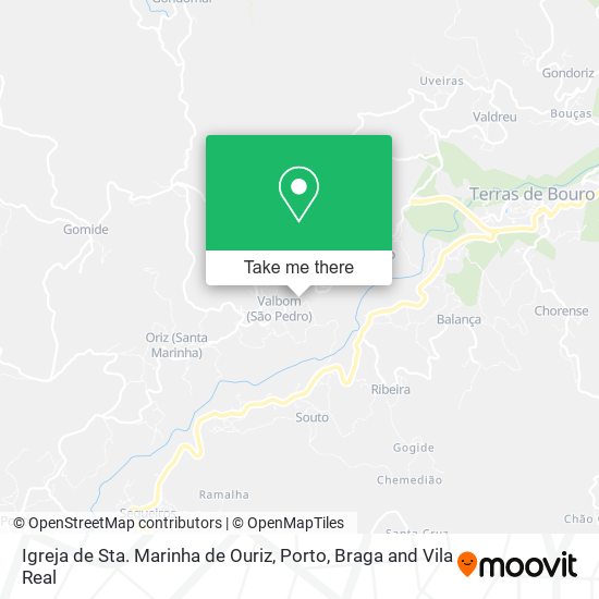 Igreja de Sta. Marinha de Ouriz map