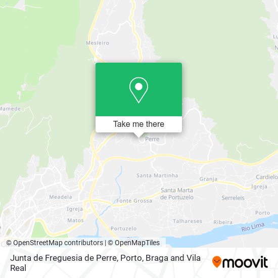 Junta de Freguesia de Perre map