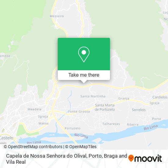 Capela de Nossa Senhora do Olival mapa