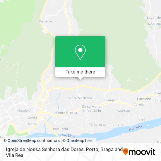 Igreja de Nossa Senhora das Dores mapa