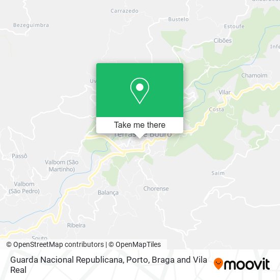 Guarda Nacional Republicana mapa