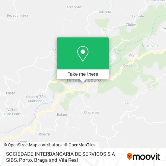 SOCIEDADE INTERBANCARIA DE SERVICOS S A SIBS map