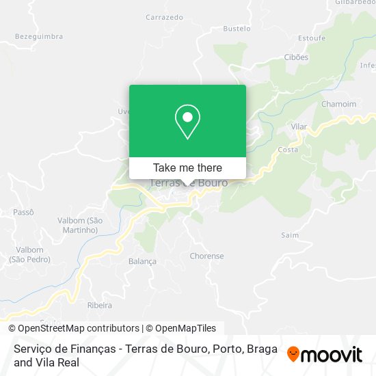 Serviço de Finanças - Terras de Bouro map