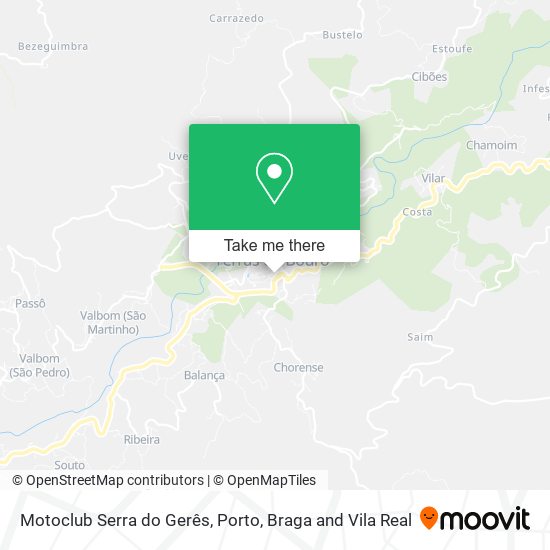 Motoclub Serra do Gerês map