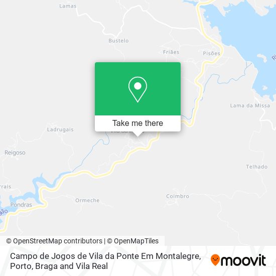 Campo de Jogos de Vila da Ponte Em Montalegre map