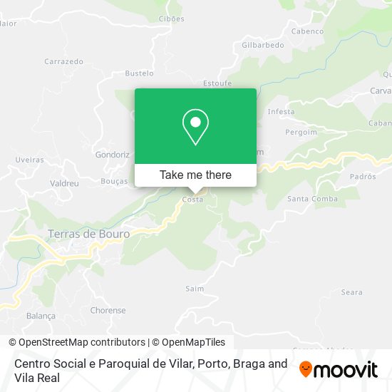 Centro Social e Paroquial de Vilar mapa