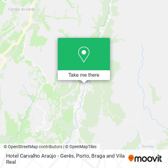 Hotel Carvalho Araújo - Gerês map