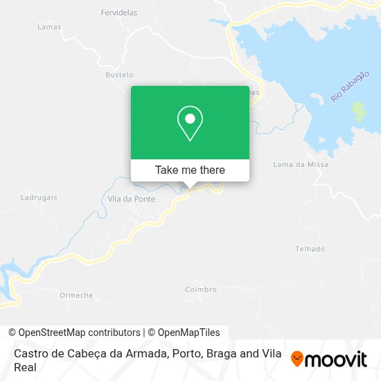 Castro de Cabeça da Armada map