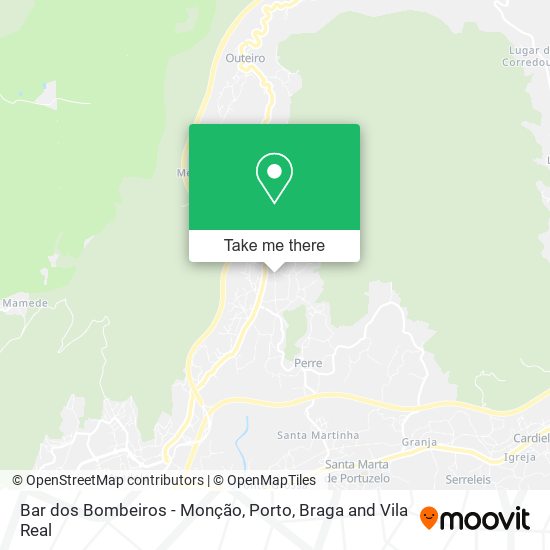 Bar dos Bombeiros - Monção mapa
