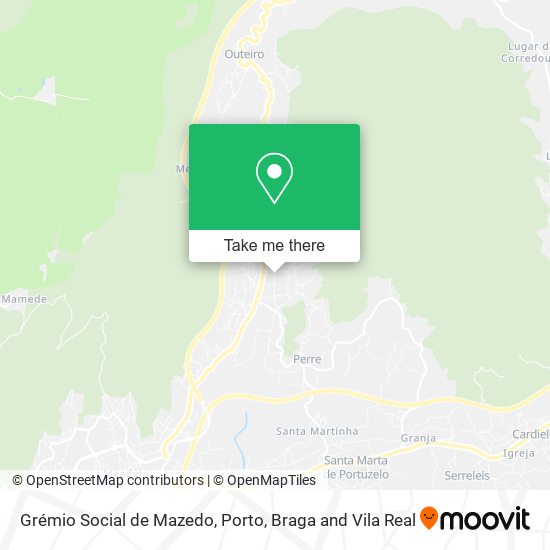 Grémio Social de Mazedo map
