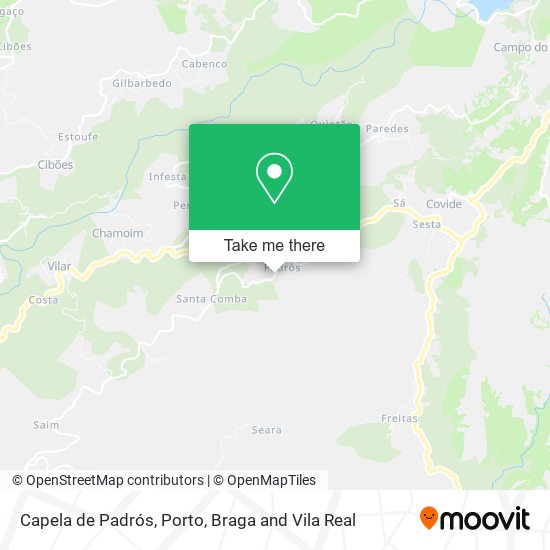 Capela de Padrós mapa