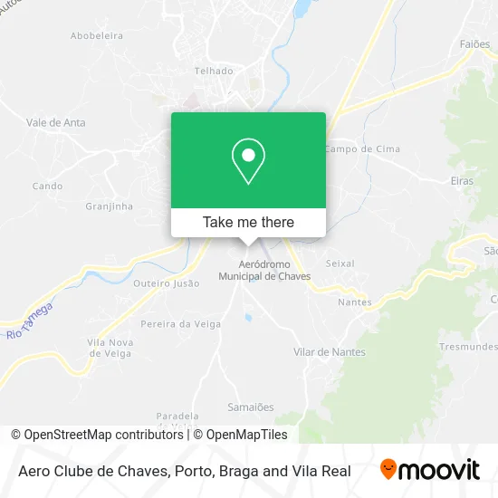 Aero Clube de Chaves map
