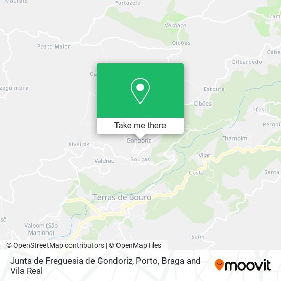 Junta de Freguesia de Gondoriz map