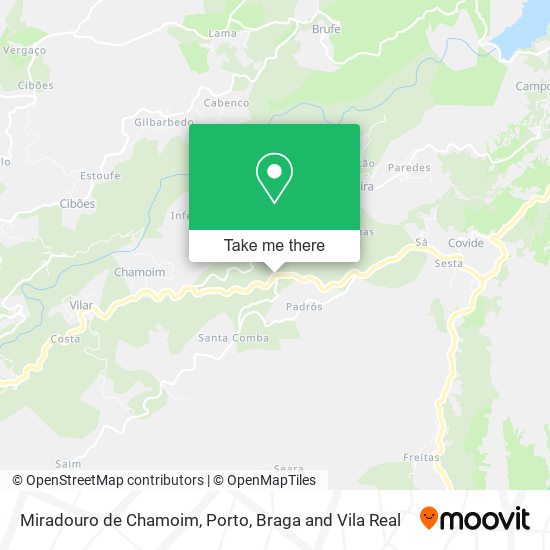 Miradouro de Chamoim mapa