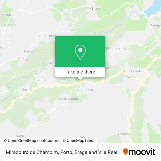 Miradouro de Chamoim map