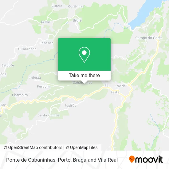 Ponte de Cabaninhas map