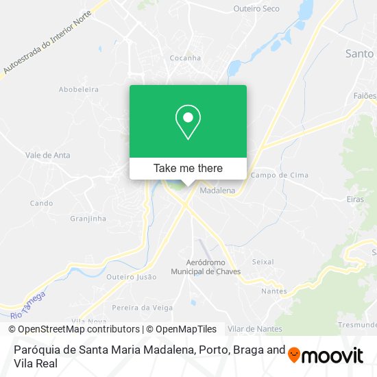 Paróquia de Santa Maria Madalena mapa