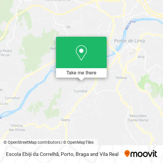 Escola Ebiji da Correlhã mapa