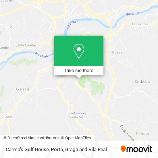 Carmo's Golf House map