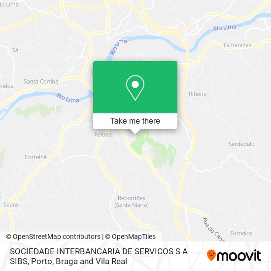 SOCIEDADE INTERBANCARIA DE SERVICOS S A SIBS mapa