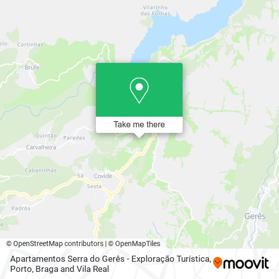 Apartamentos Serra do Gerês - Exploração Turística map