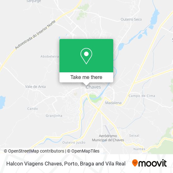 Halcon Viagens Chaves map