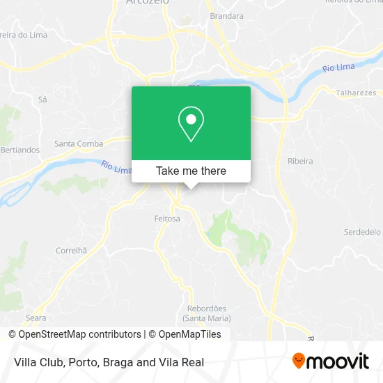 Villa Club map