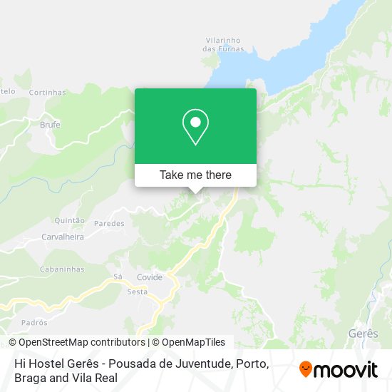 Hi Hostel Gerês - Pousada de Juventude map