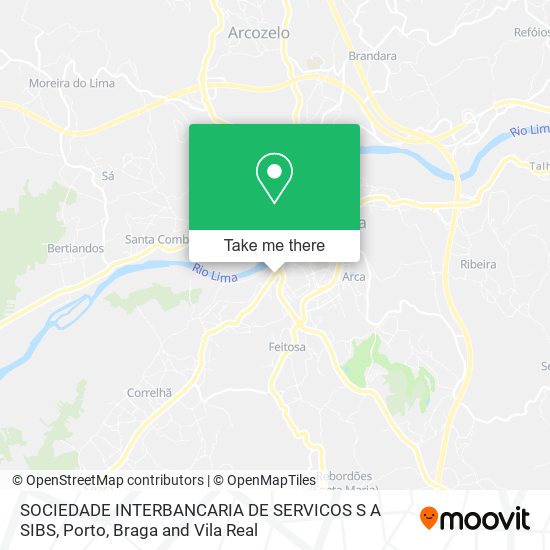 SOCIEDADE INTERBANCARIA DE SERVICOS S A SIBS map