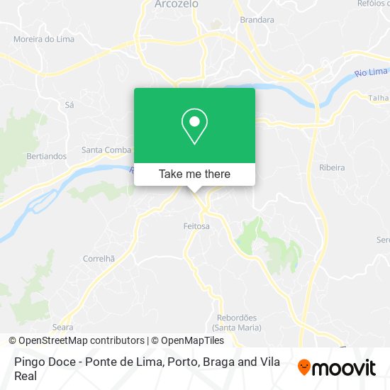 Pingo Doce - Ponte de Lima map