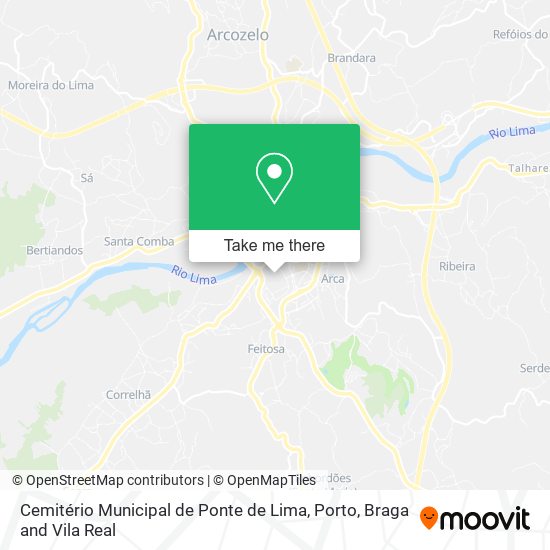 Cemitério Municipal de Ponte de Lima map