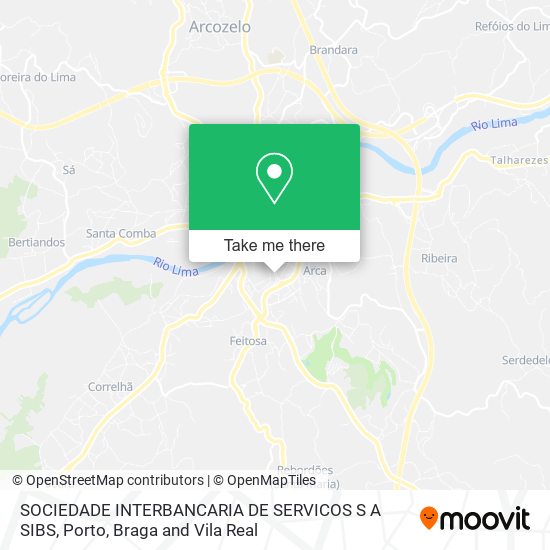SOCIEDADE INTERBANCARIA DE SERVICOS S A SIBS mapa