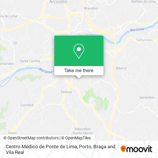 Centro Médico de Ponte de Lima map