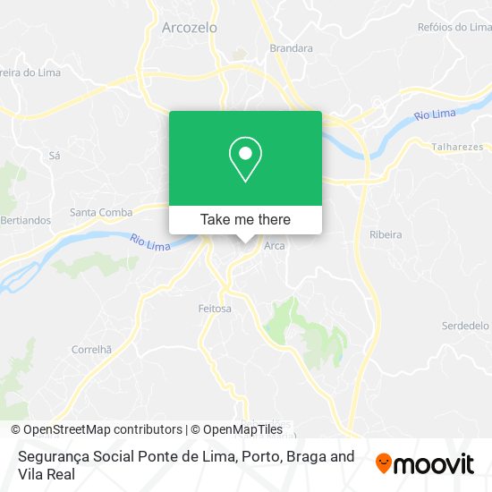 Segurança Social Ponte de Lima map